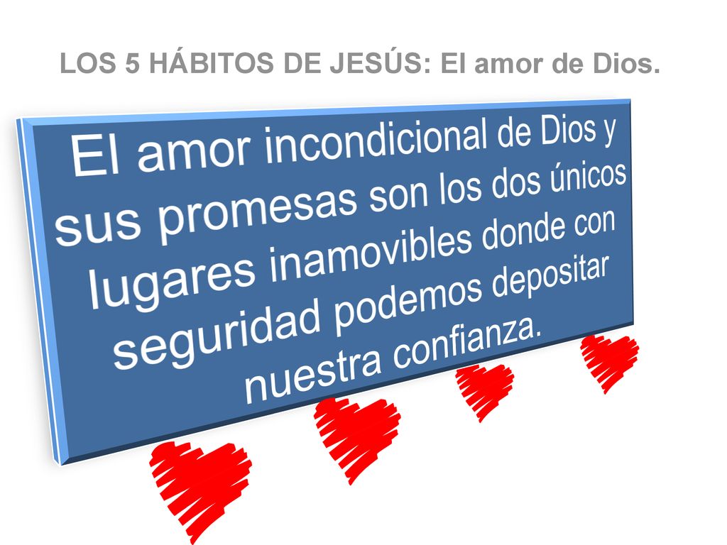 LOS 5 HÁBITOS DE JESÚS: El amor de Dios.