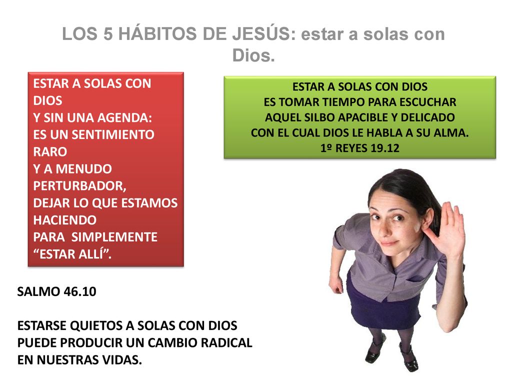 LOS 5 HÁBITOS DE JESÚS: estar a solas con Dios.