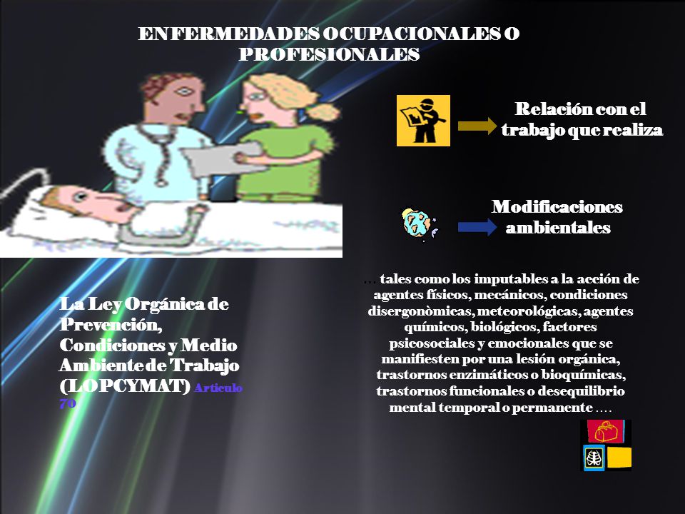 ENFERMEDADES OCUPACIONALES O PROFESIONALES