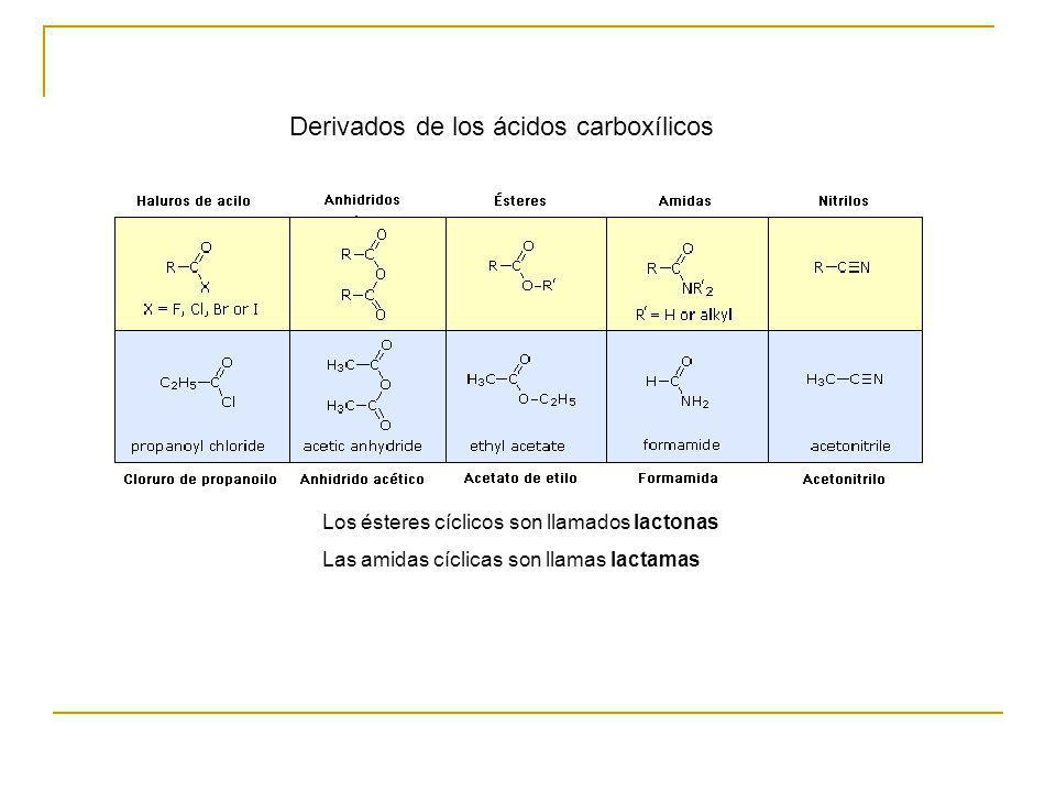 Derivados de los ácidos carboxílicos
