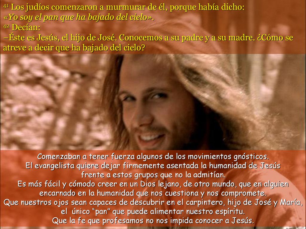 Que la fe que profesamos no nos impida conocer a Jesús.