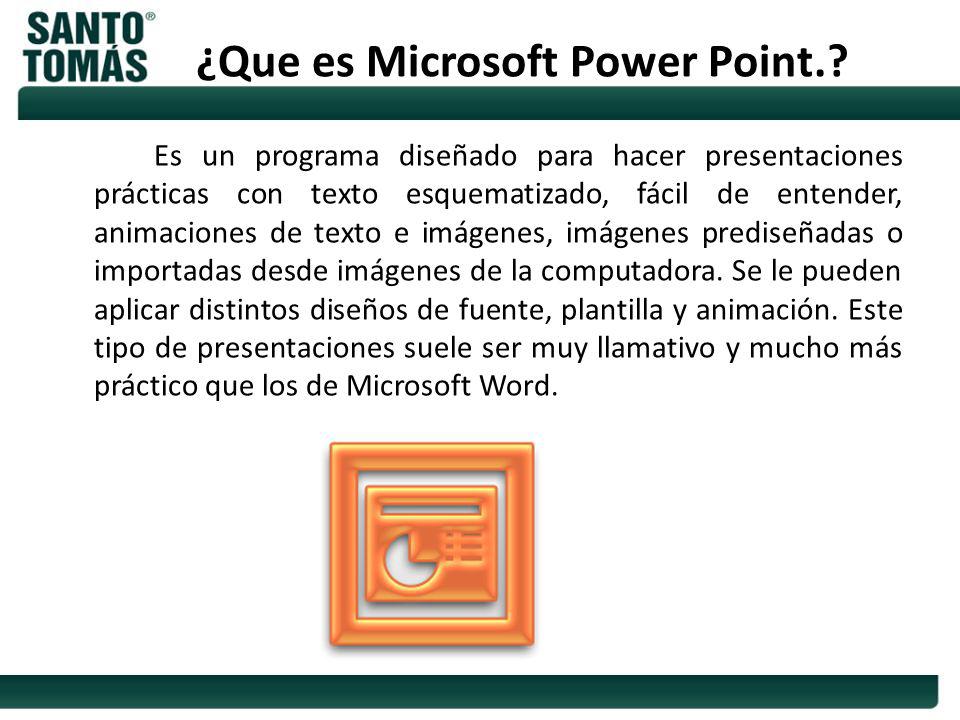 ¿Que es Microsoft Power Point.