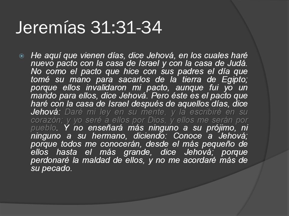 Jeremías 31:31-34