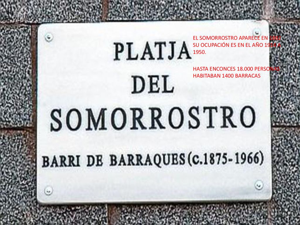 EL SOMORROSTRO APARECE EN 1882 SU OCUPACIÓN ES EN EL AÑO 1914 A 1950.