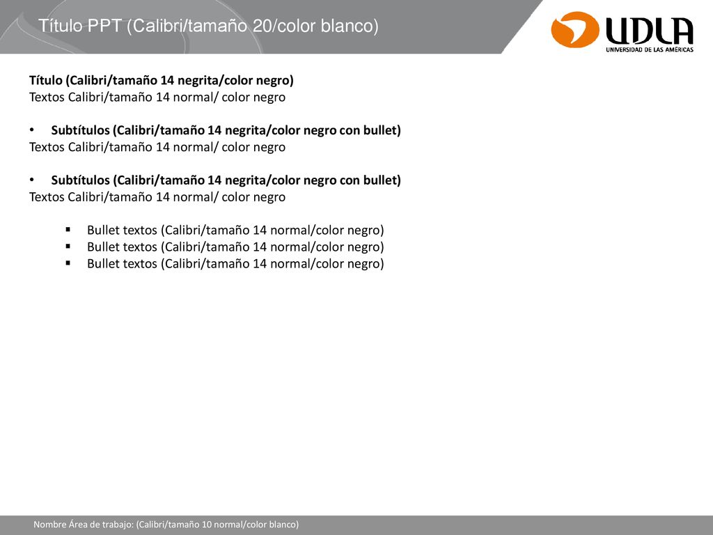 Título PPT (Calibri/tamaño 20/color blanco)