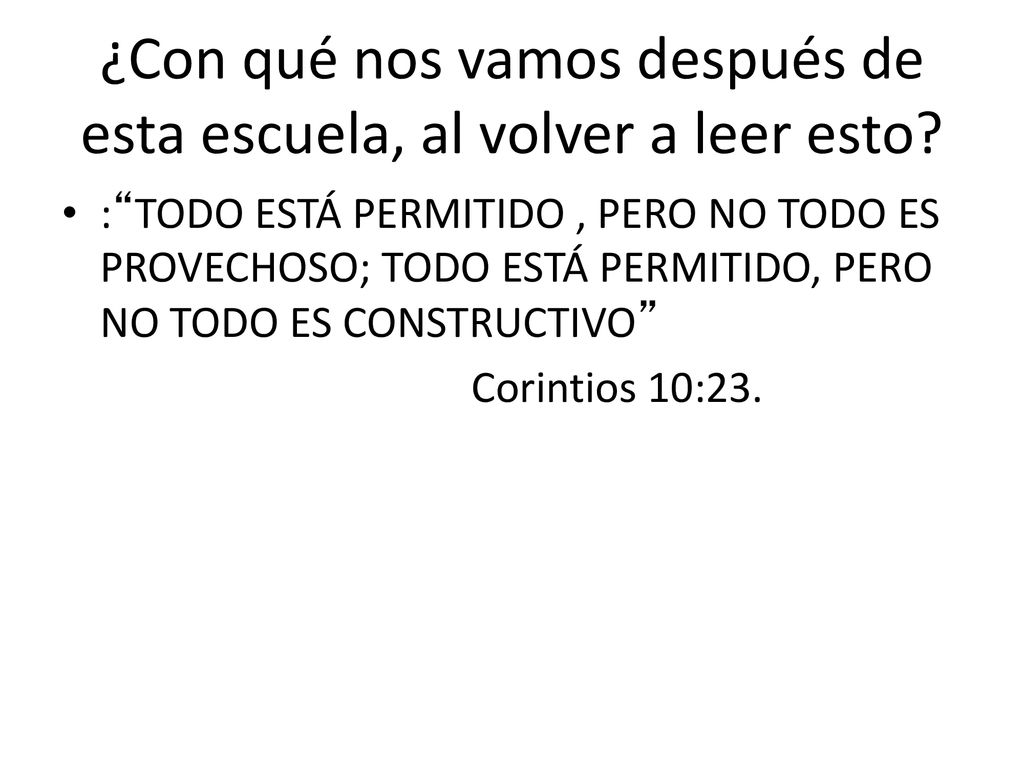 ¿Con qué nos vamos después de esta escuela, al volver a leer esto