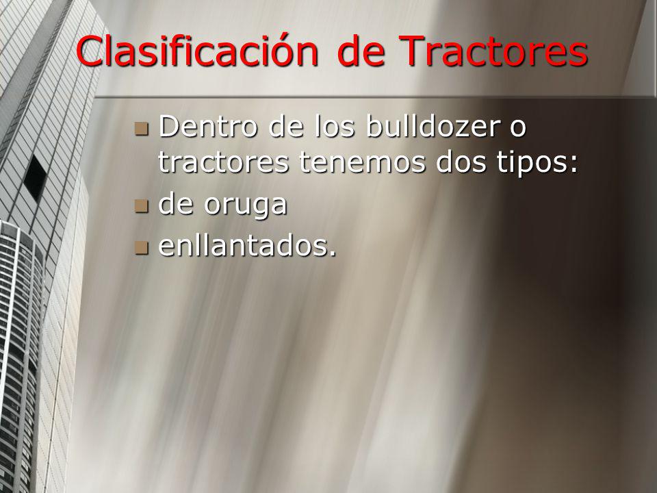 Clasificación de Tractores
