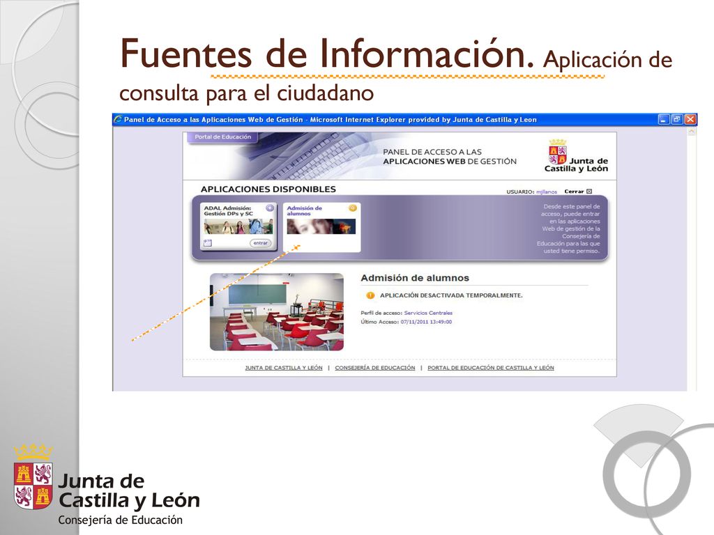 Fuentes de Información. Aplicación de consulta para el ciudadano