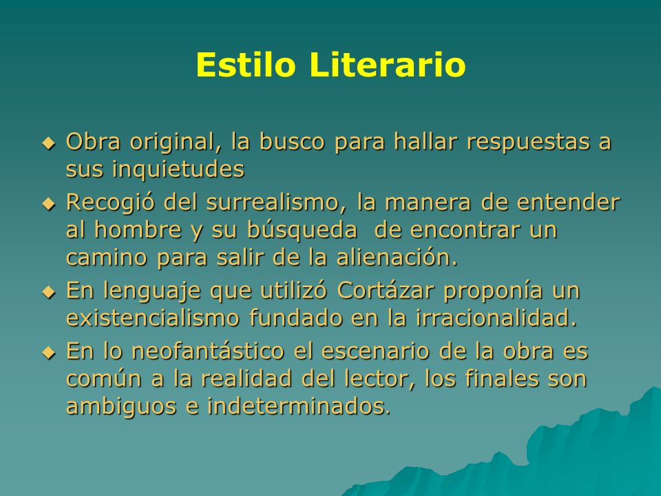 Estilo Literario Obra original, la busco para hallar respuestas a sus inquietudes.