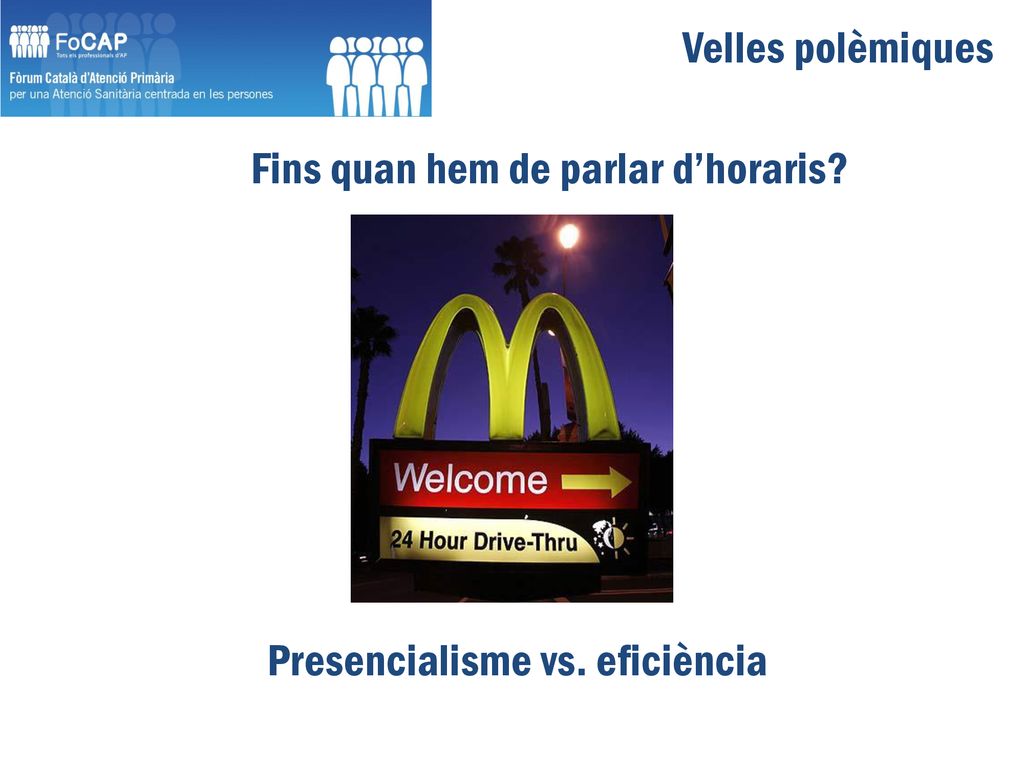 Velles polèmiques Fins quan hem de parlar d’horaris Presencialisme vs. eficiència