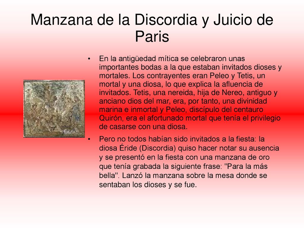 Manzana de la Discordia y Juicio de Paris