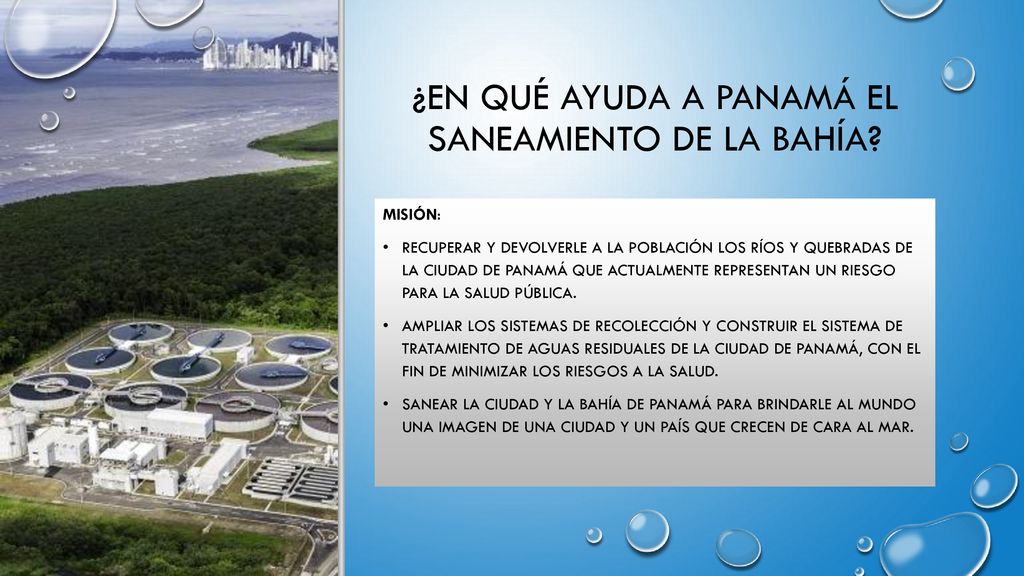 ¿En qué ayuda a panamá el saneamiento de la bahía