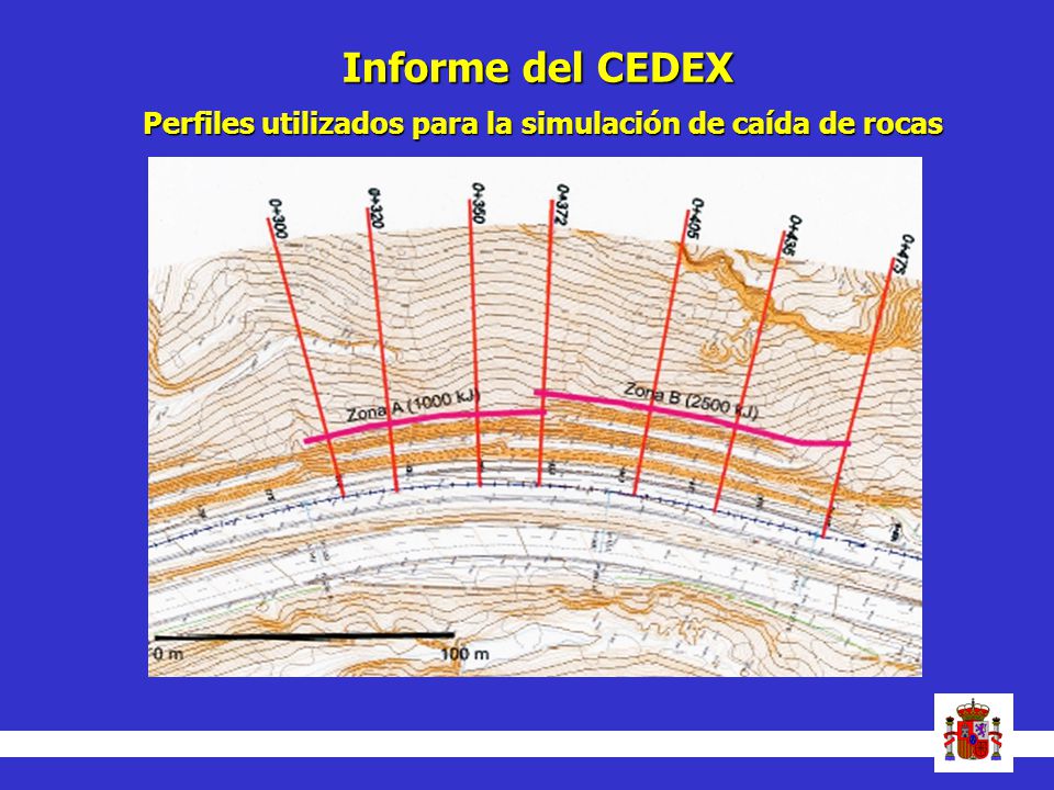 Informe del CEDEX Perfiles utilizados para la simulación de caída de rocas 7