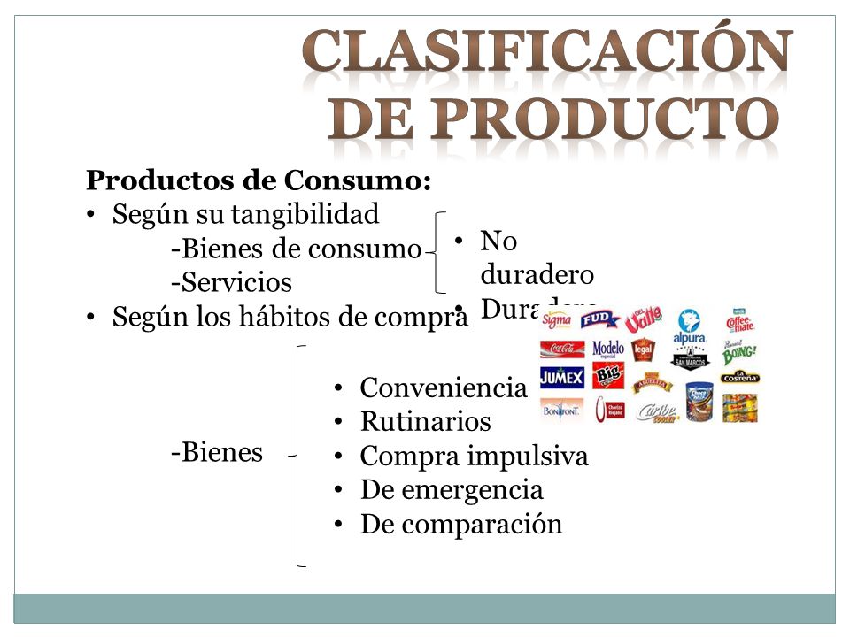 Clasificación de Producto