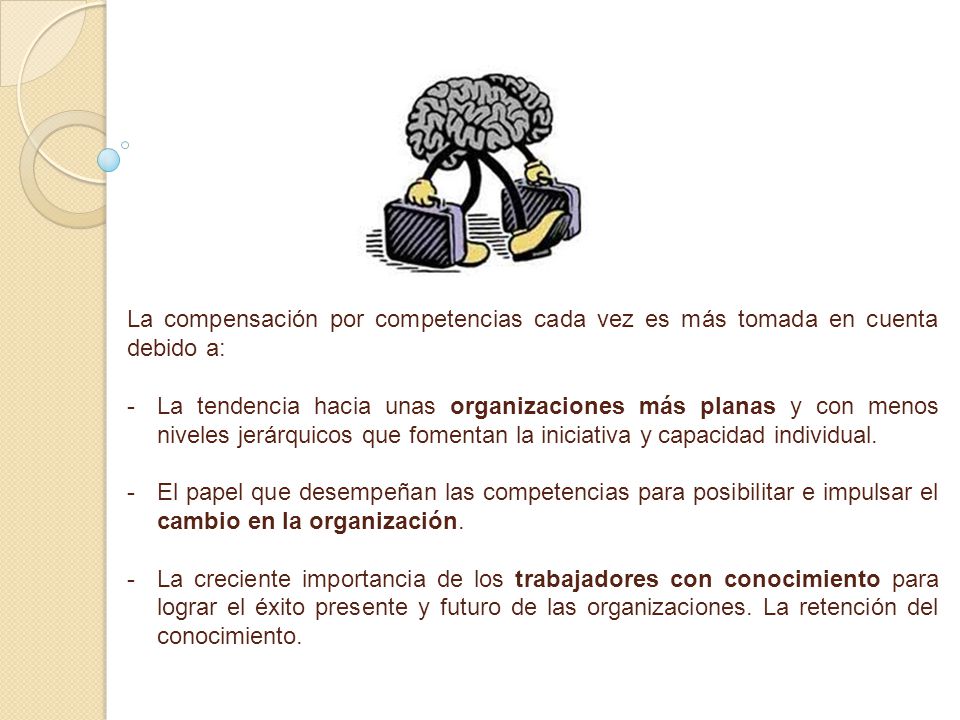 La compensación por competencias cada vez es más tomada en cuenta debido a: