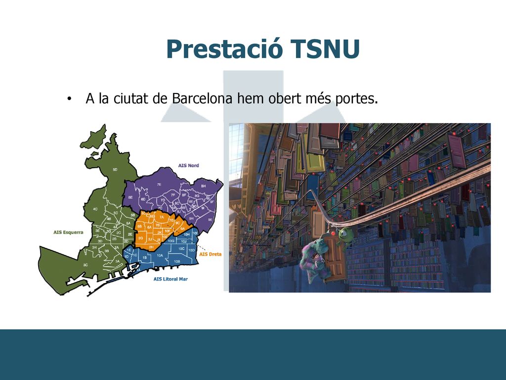 Prestació TSNU A la ciutat de Barcelona hem obert més portes.