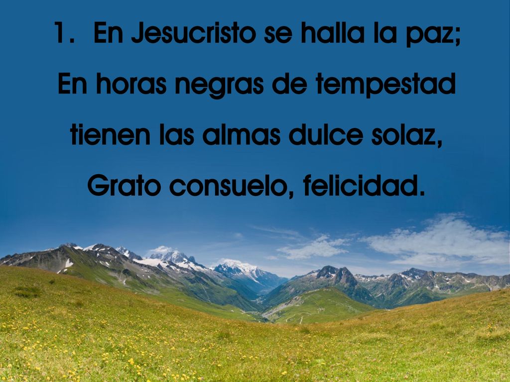 En Jesucristo se halla la paz; En horas negras de tempestad