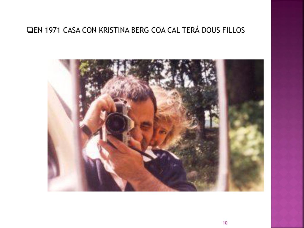 EN 1971 CASA CON KRISTINA BERG COA CAL TERÁ DOUS FILLOS