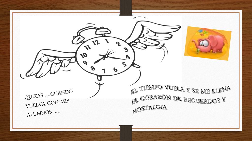 EL TIEMPO VUELA Y SE ME LLENA EL CORAZÒN DE RECUERDOS Y NOSTALGIA