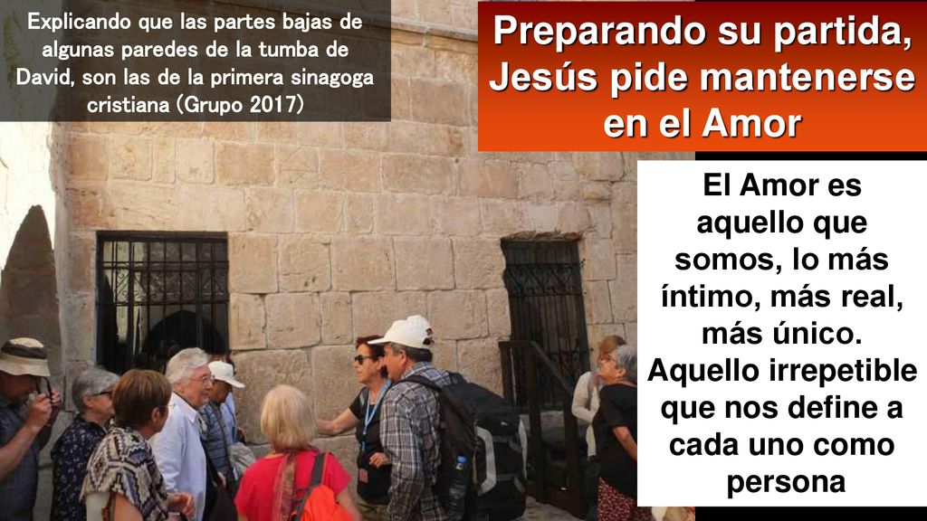 Preparando su partida, Jesús pide mantenerse en el Amor