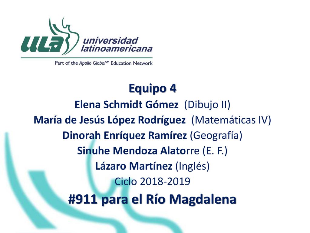 #911 para el Río Magdalena Equipo 4 Elena Schmidt Gómez (Dibujo II)