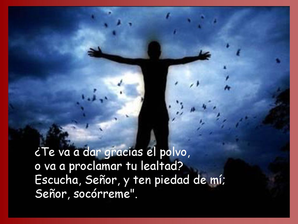 ¿Te va a dar gracias el polvo, o va a proclamar tu lealtad