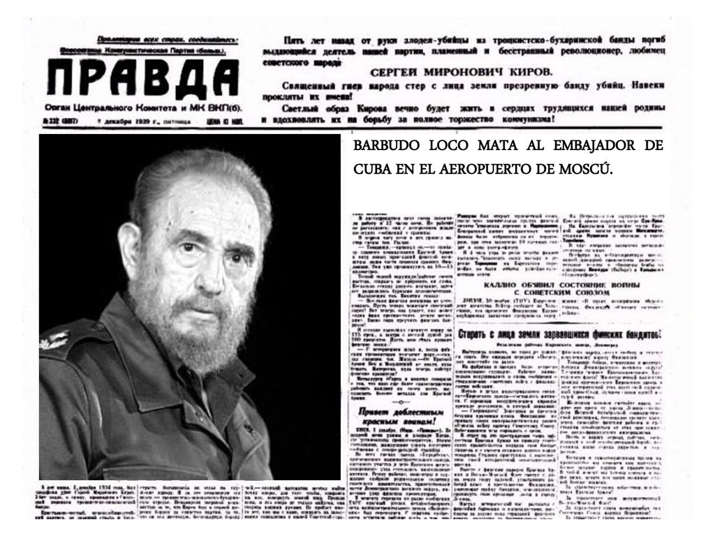 BARBUDO LOCO MATA AL EMBAJADOR DE CUBA EN EL AEROPUERTO DE MOSCÚ.