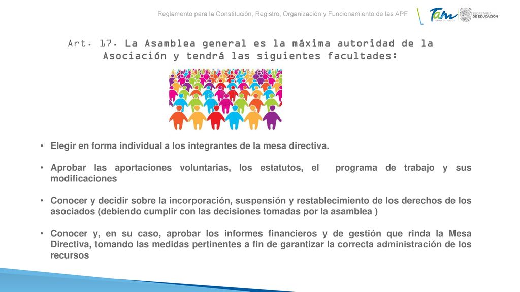 Reglamento para la Constitución, Registro, Organización y Funcionamiento de las APF