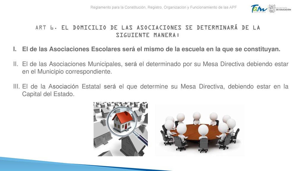 Reglamento para la Constitución, Registro, Organización y Funcionamiento de las APF