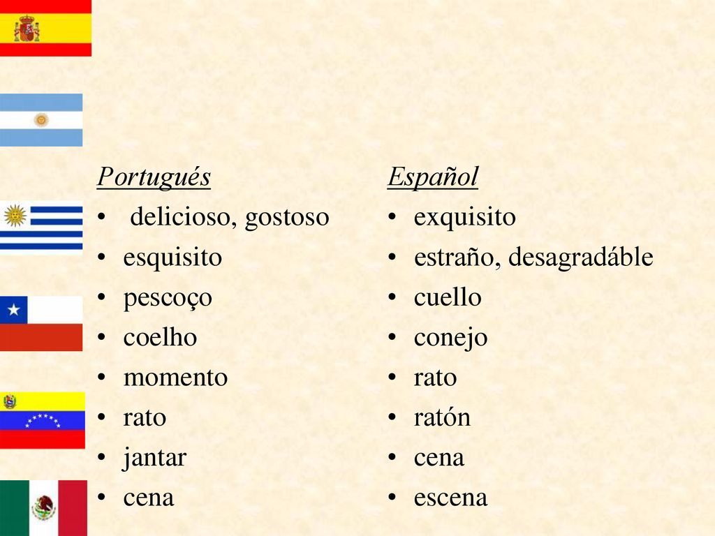 Portugués delicioso, gostoso. esquisito. pescoço. coelho. momento. rato. jantar. cena. Español.