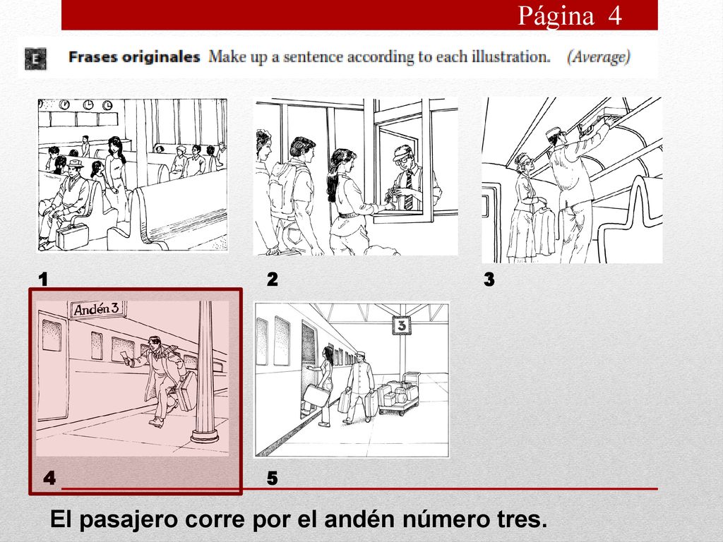 Página El pasajero corre por el andén número tres.