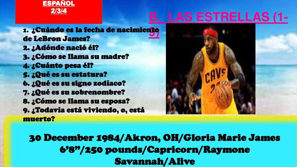 B. LAS ESTRELLAS (1-9) 30 December 1984/Akron, OH/Gloria Marie James