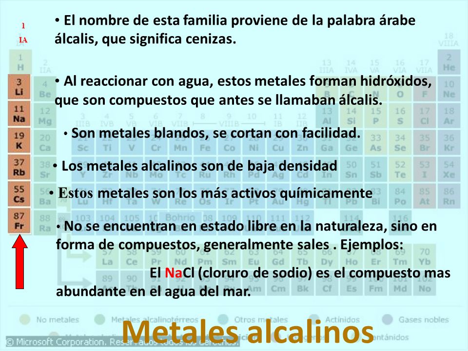 El nombre de esta familia proviene de la palabra árabe álcalis, que significa cenizas.