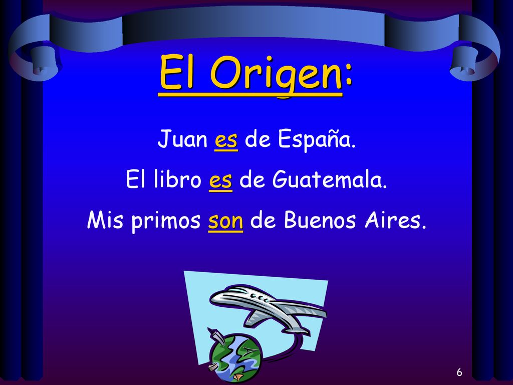 El Origen: Juan es de España. El libro es de Guatemala.
