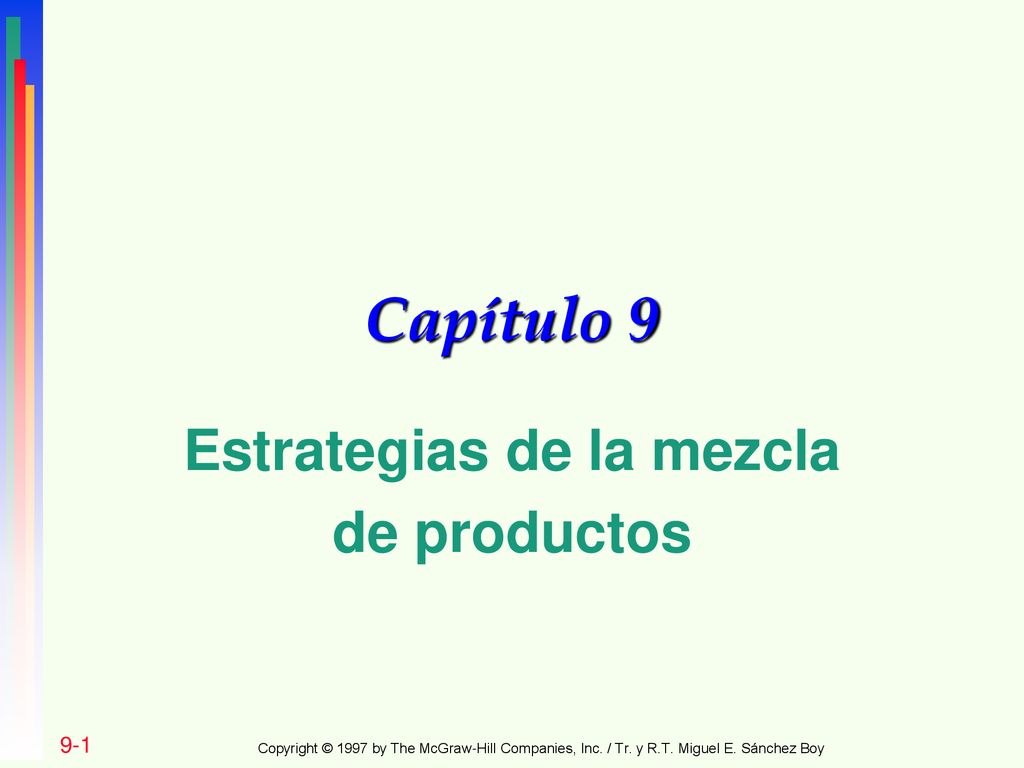 Estrategias de la mezcla de productos