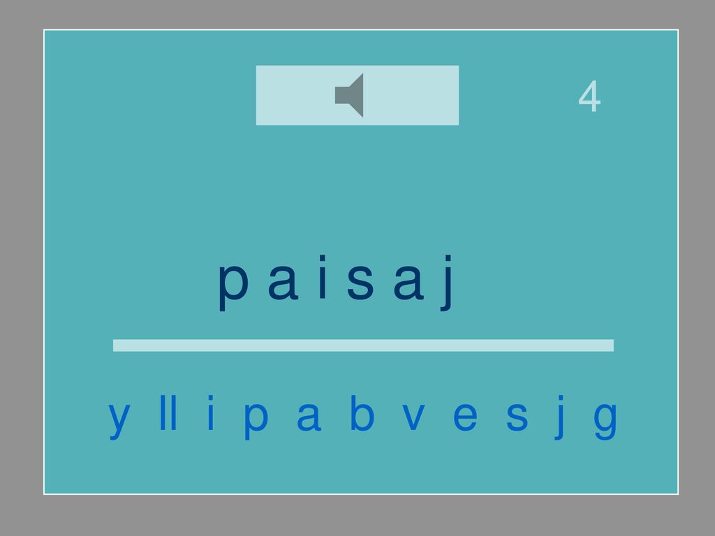 4 p a i s a j e y ll i p a b v e s j g