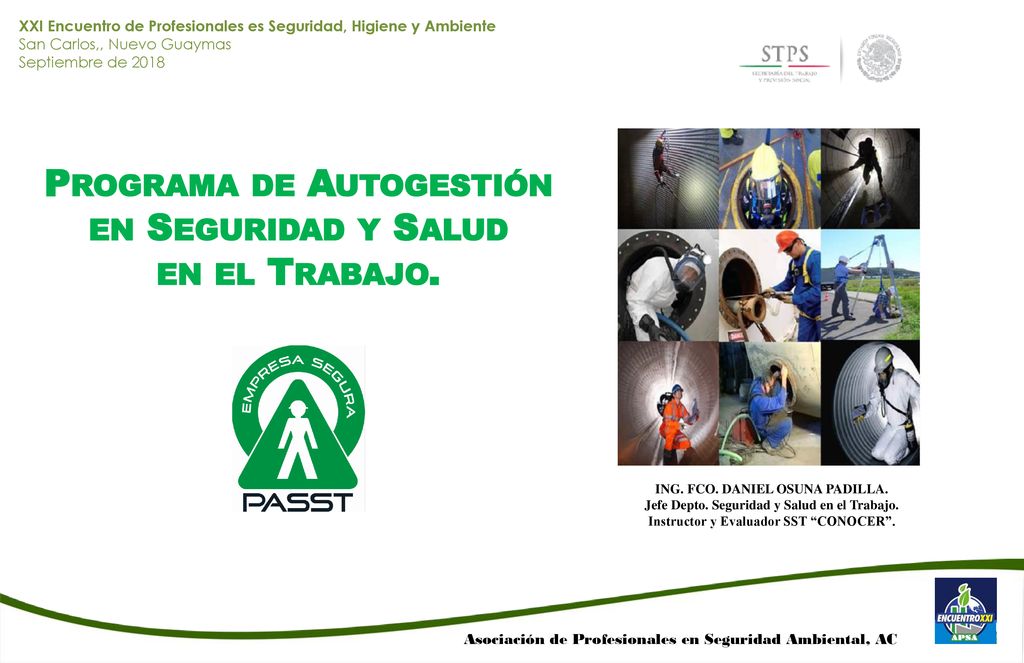 Programa de Autogestión en Seguridad y Salud en el Trabajo.