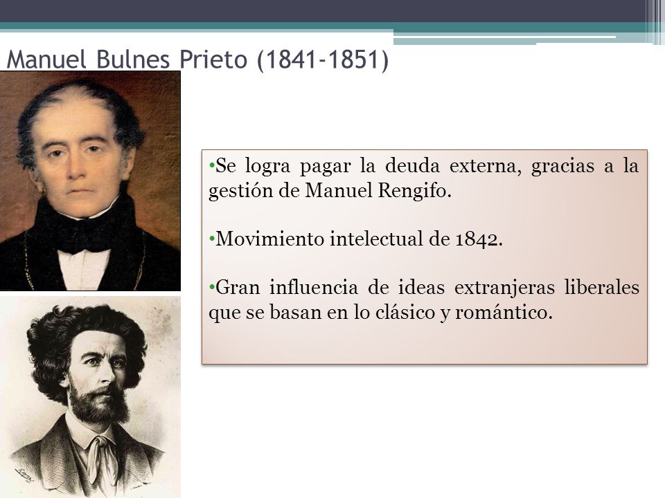 Manuel Bulnes Prieto ( )