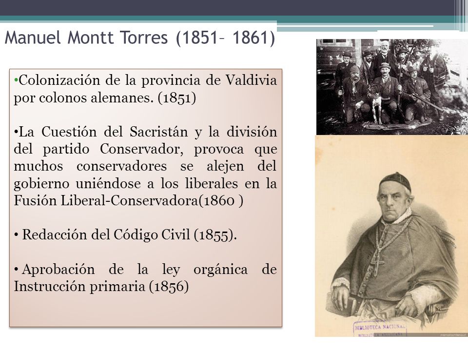 Manuel Montt Torres (1851– 1861)