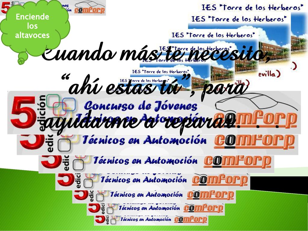 Cuando más te necesito, ahí estas tú , para ayudarme a reparar…