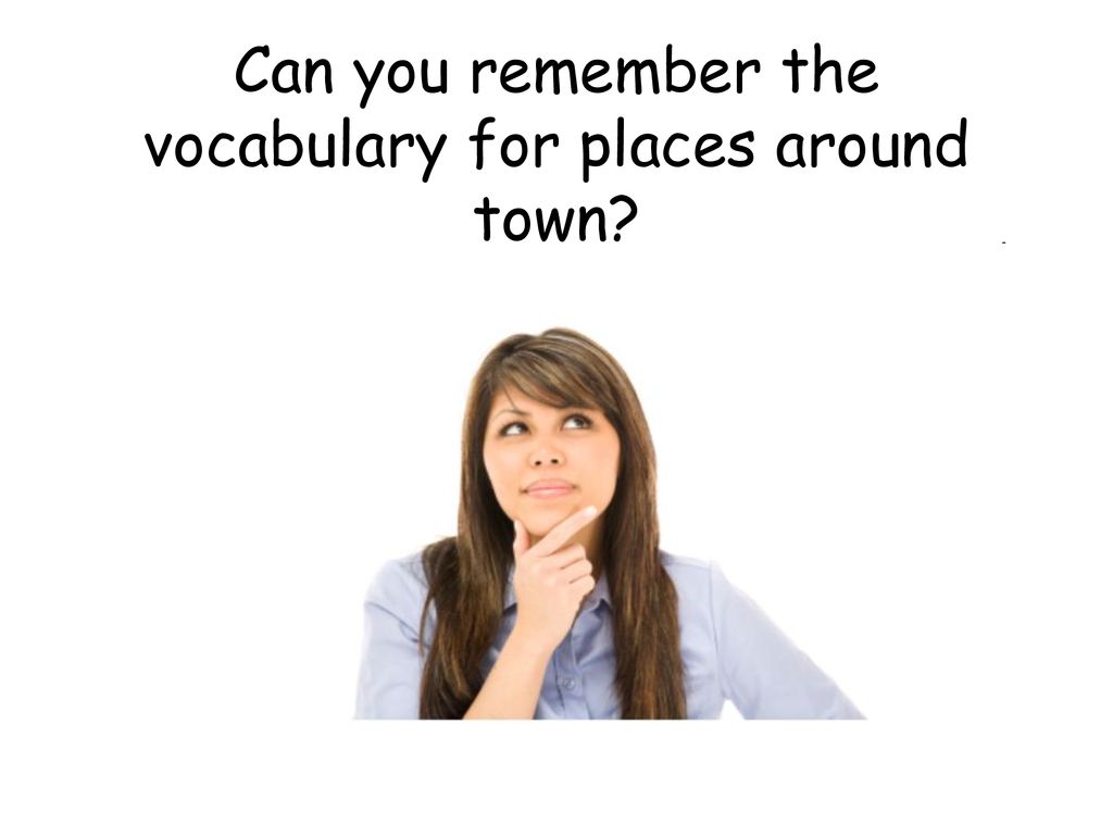 Can you remember the vocabulary for places around town