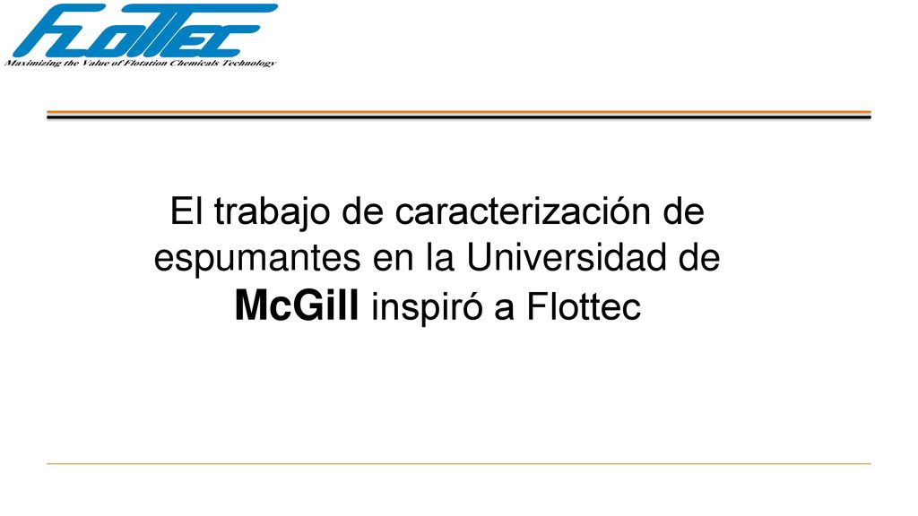 El trabajo de caracterización de espumantes en la Universidad de McGill inspiró a Flottec
