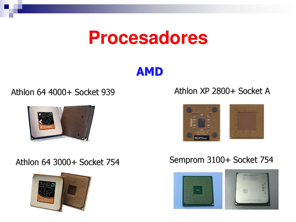 Procesadores AMD Athlon XP Socket A Athlon Socket 939