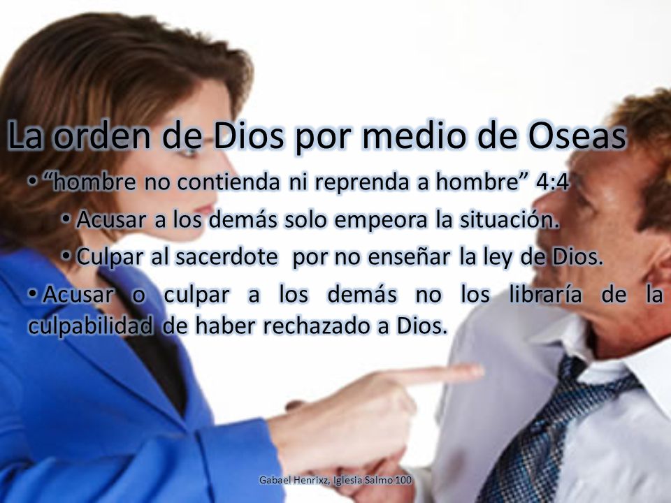 La orden de Dios por medio de Oseas