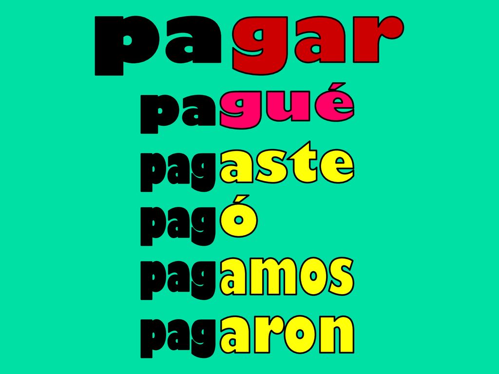 pa gar gué pa pag aste pag ó Same as previous slide. pag amos pag aron