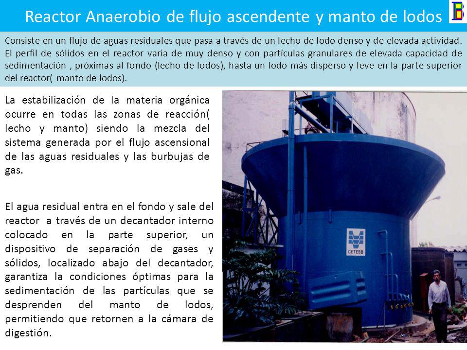 Reactor Anaerobio de flujo ascendente y manto de lodos