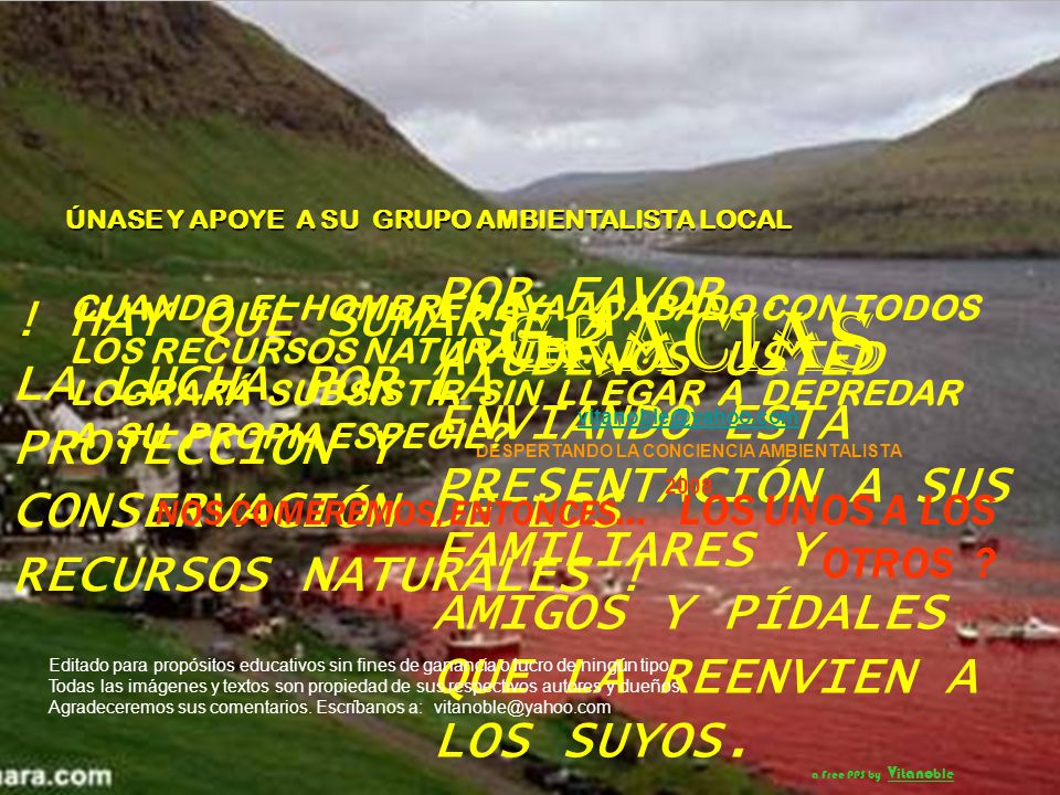 DESPERTANDO LA CONCIENCIA AMBIENTALISTA