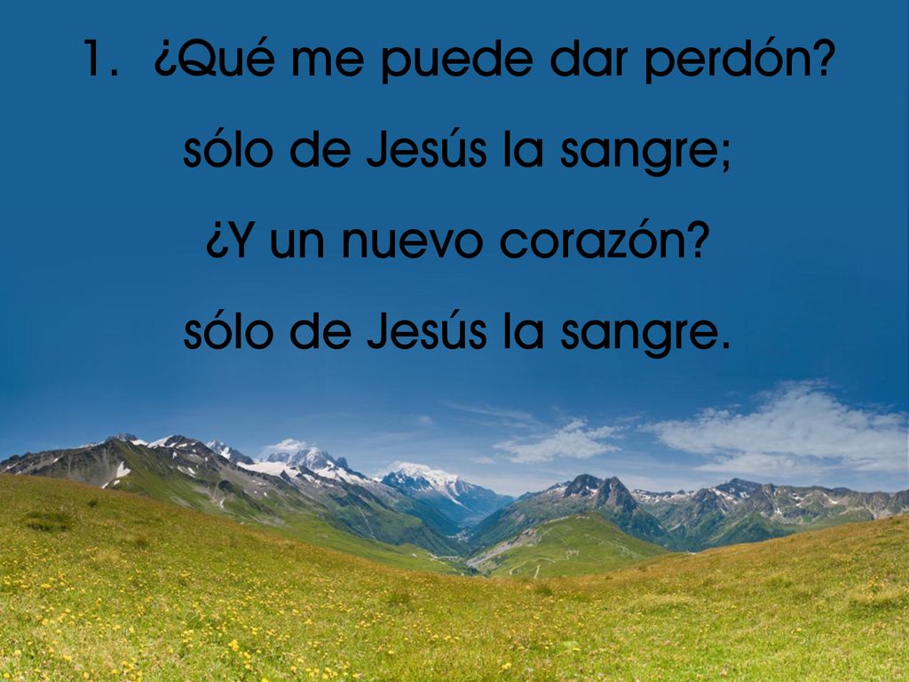 ¿Qué me puede dar perdón sólo de Jesús la sangre;