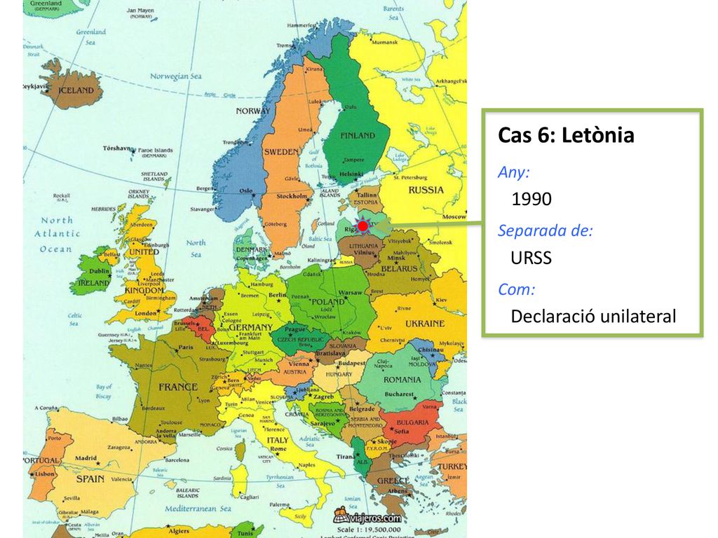 Cas 6: Letònia Any: 1990 Separada de: URSS Com: Declaració unilateral