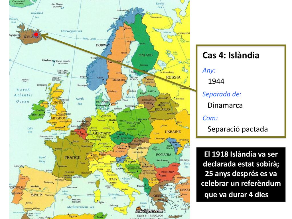 Cas 4: Islàndia Any: Separada de: Dinamarca. Com: Separació pactada.